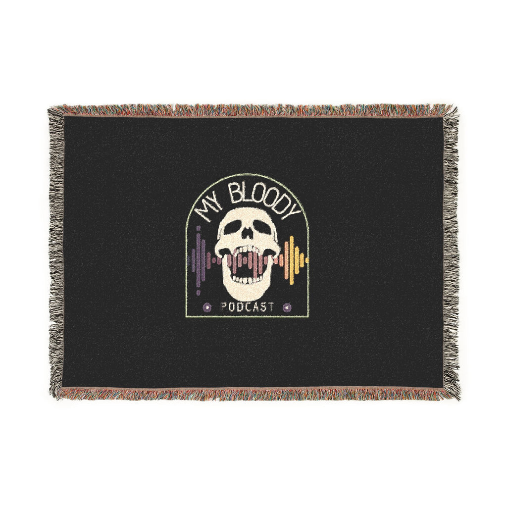 My Bloody Podcast Woven Blanket Throw