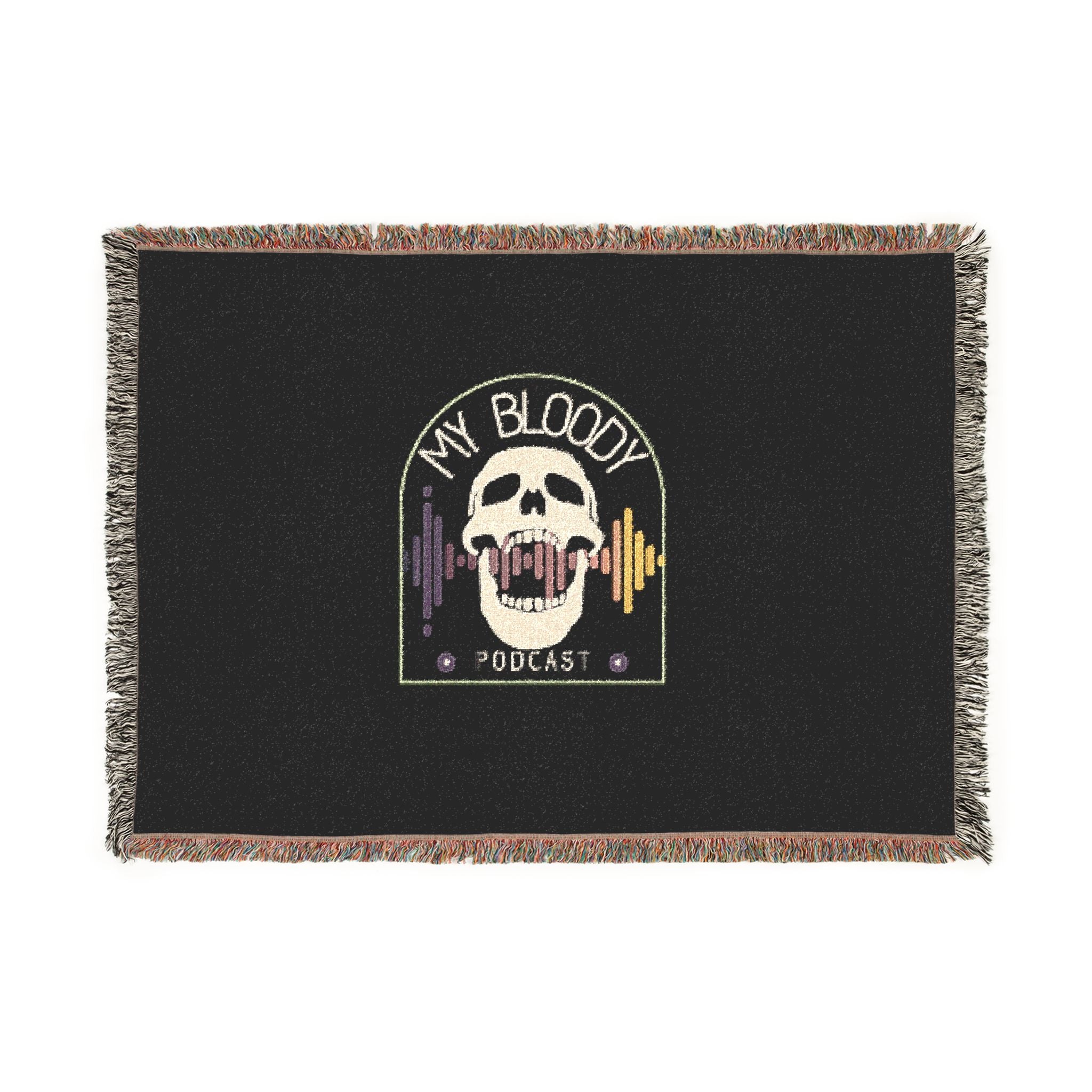 My Bloody Podcast Woven Blanket Throw